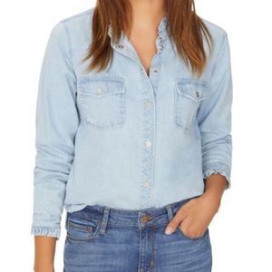 sanctuary | blue denim juniper button down shirt